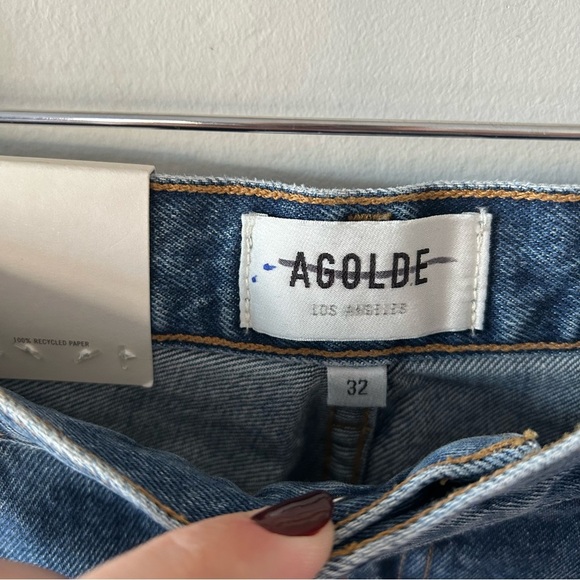 AGOLDE Vintage High Rise Flare Jeans Absolute Size 32 NWT - Picture 4 of 7